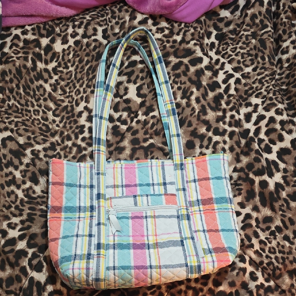 Colorful Plaid Tote Bag